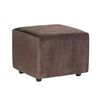 Juego de Living Diseño A&M Home Aries Sofá 3 Cuerpos + 2 Pouf 1 Cuerpo  Chocolate