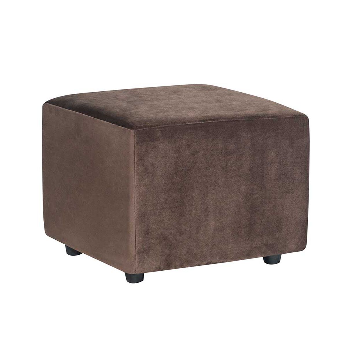 Juego de Living Diseño A&M Home Aries Sofá 3 Cuerpos + 2 Pouf 1 Cuerpo  Chocolate