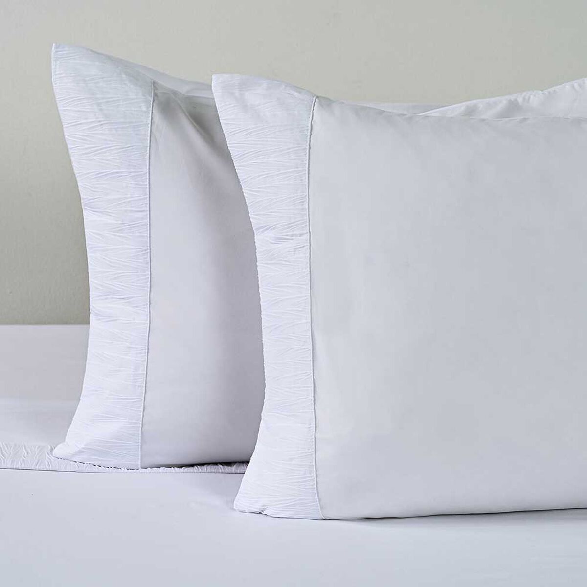 Juego de S&aacute;banas American Family 2 Plazas Plizada Blanco