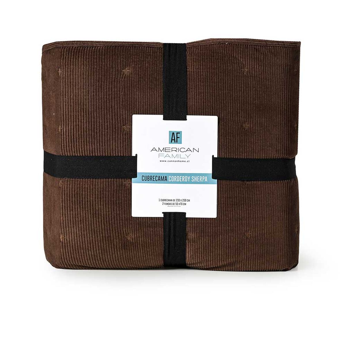Cubrecama American Family 1,5 Plazas Cafe Cafe