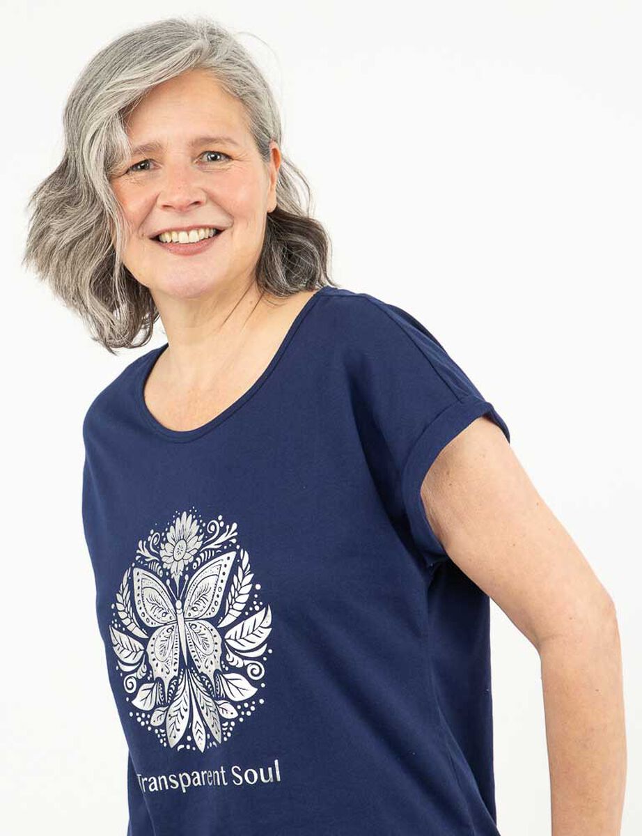 Polera Con Estampado Manga Corta Mujer Portman Club