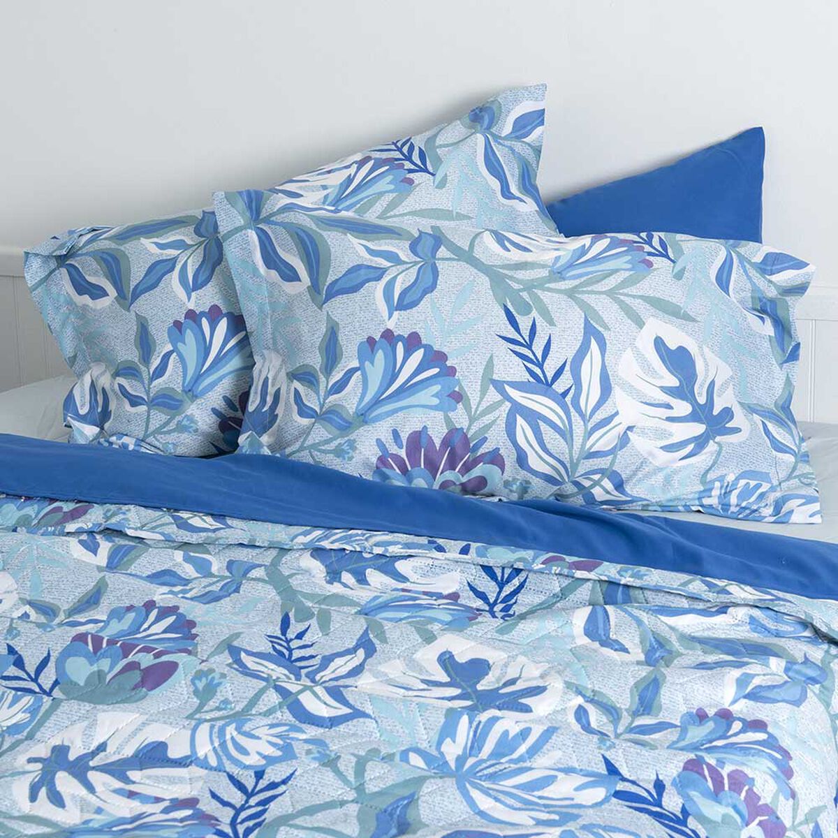 Set Cubrecama + Juego de Sábanas Mashini King Aloe