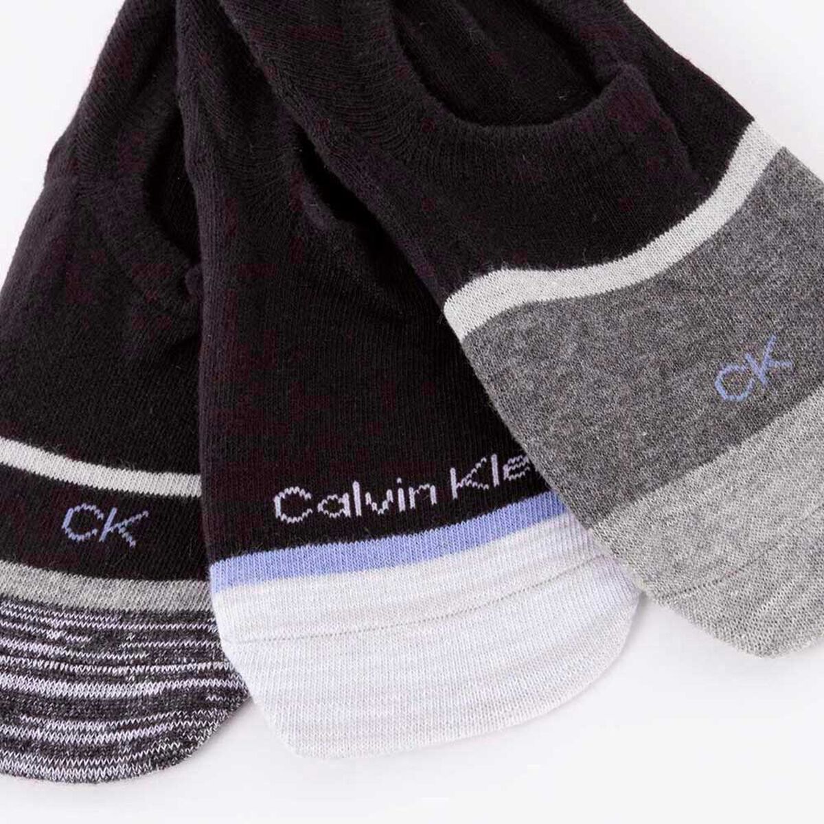 Pack 3 Calcetas de Algod&oacute;n Negro Mujer Calvin Klein