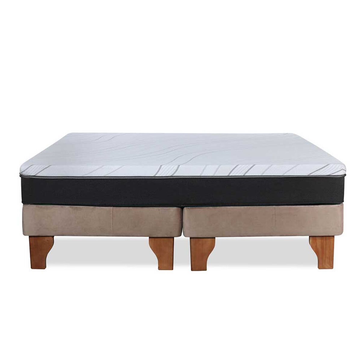 Cama Europea Latam Home 2 Plazas Zen Pro Beige