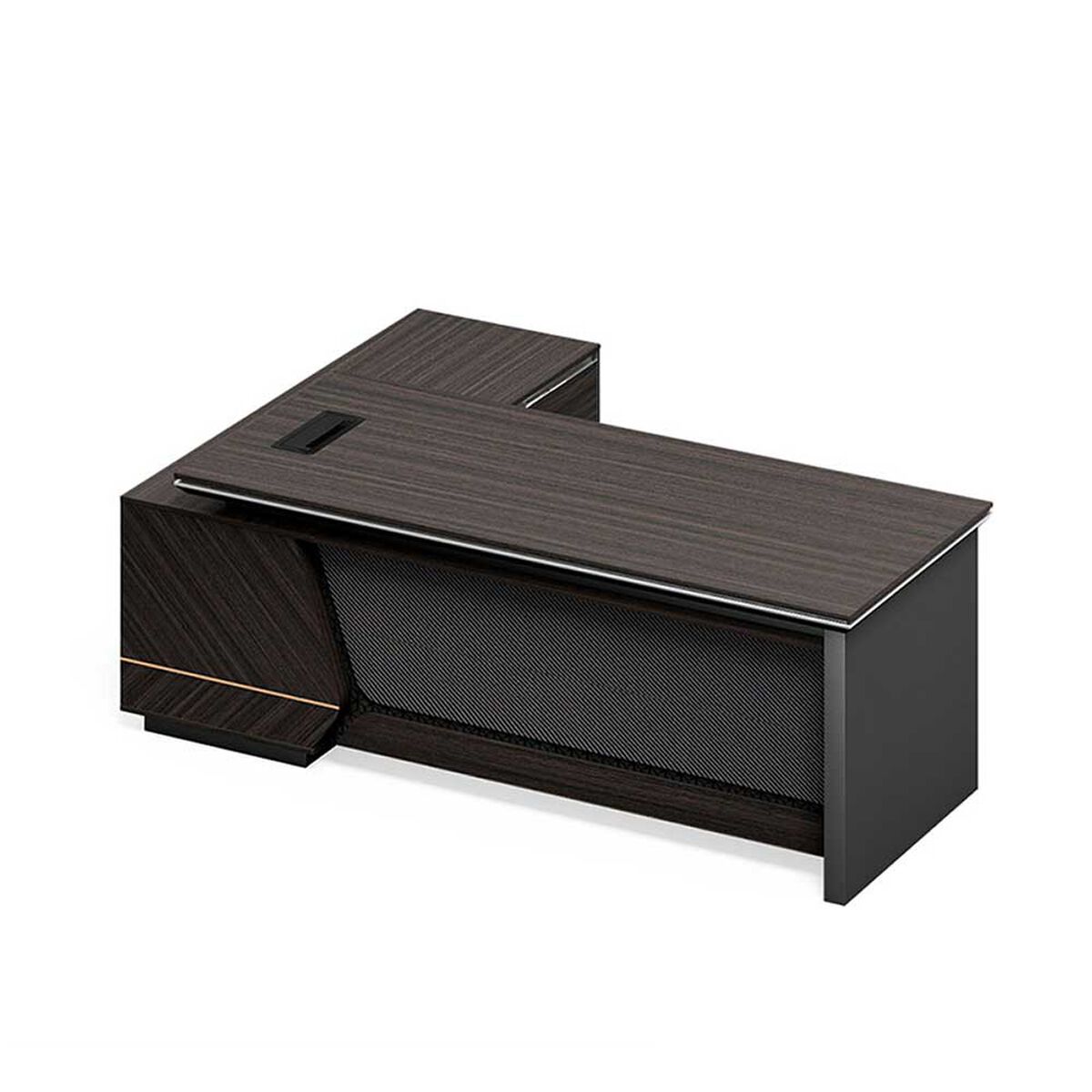 Escritorio Rodler Majestic Caf&eacute; 200 x 165 cm.