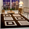 Alfombra Modalfo Exclusive Figuras Geométricas Café 150x200 cm