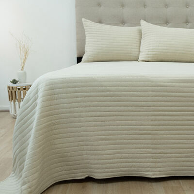Quilt Doral 3 Plazas Lumi Marne Beige
