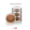 Pack 3 Unidades Sombra Pigmento Triple Glitter Gold Petrizzio