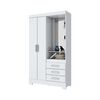 Clóset Home Mobili Titan 2 Puertas 3 Cajones Blanco Rosa