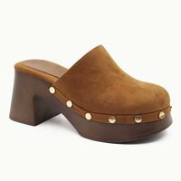 Zapato Vestir Mujer Icono Camel