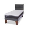 Cama Europea CIC 1,5 Plazas Ortopedic Advance + Respaldo Torino