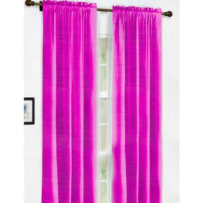 Combo Cortinas Doral Agatha 220 x 140 cm Fucsia