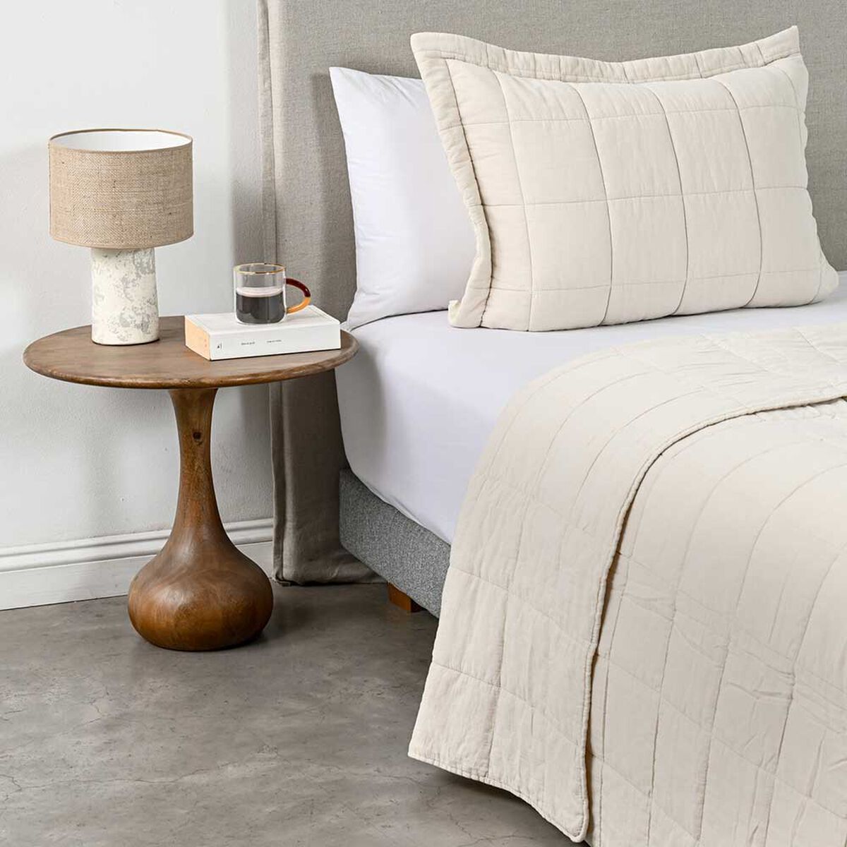 Quilt Cannon 1.5 Plazas Block Beige