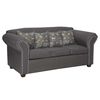 Juego de Living Essenza New Amparo Tela Catania Sofá 3 Cuerpos + Dos Sillones 1 Cuerpo Gris