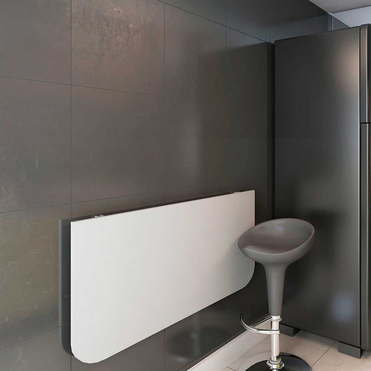 Mesa Plegable de Pared Cocina Vekkahome Blanca