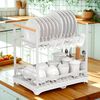Secaplatos Escurridor Simplit Acero Inox Valencia 2 Niveles Blanco