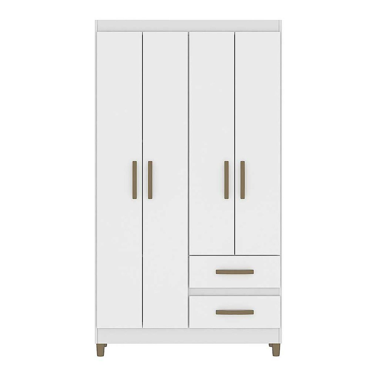 Cl&oacute;set Vekkahome Lisboa 4 Puertas 2 Cajones Blanco