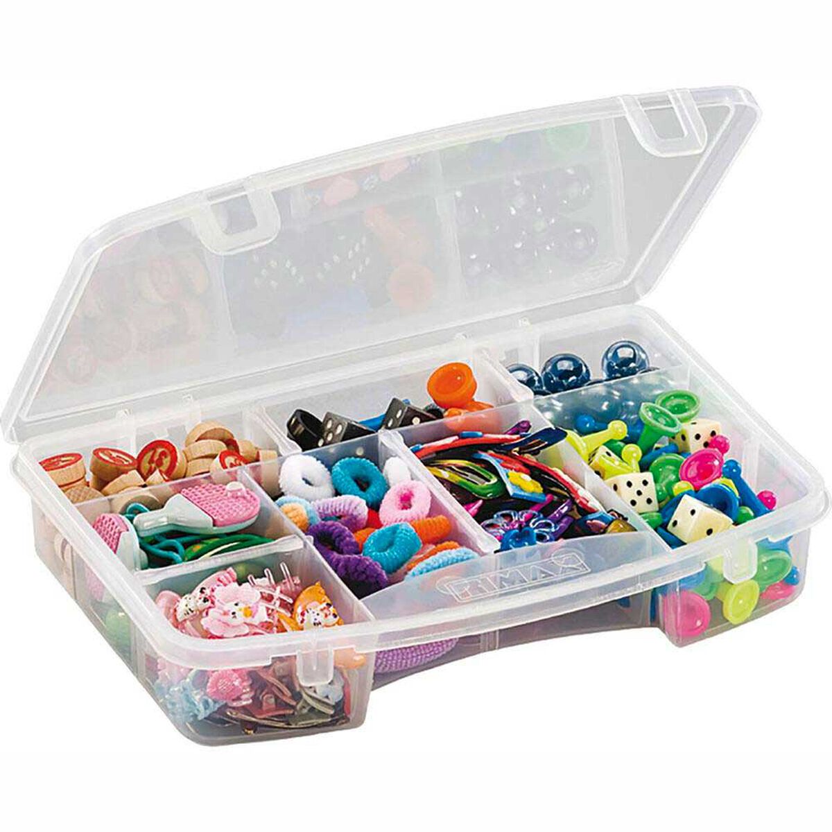 Caja Organizadora  Rimax Transparente De 5 Divisiones