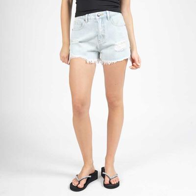 Short Mini Mom Roturas Mujer Icono