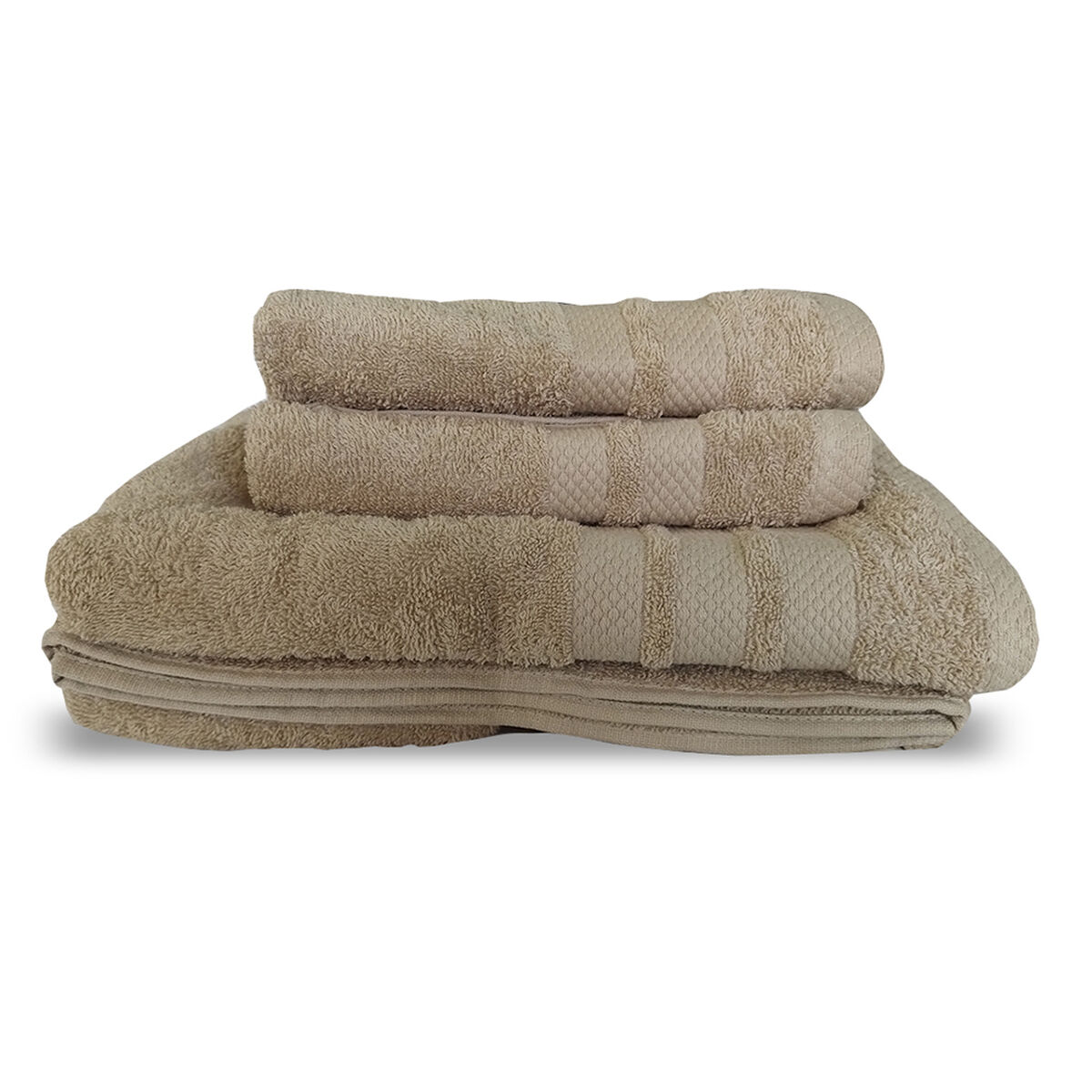 Set 4 Toallas Illusions Beige