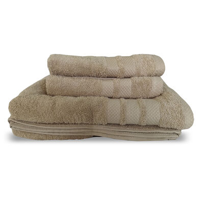 Set 4 Toallas Illusions Beige