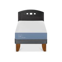 Cama Europea CIC 1 Plaza Excellence + Respaldo Gales Negro