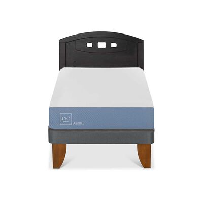 Imagen 1 del producto Cama Europea CIC 1 Plaza Excellence + Respaldo Gales Negro