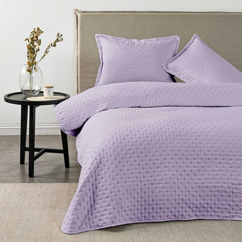Quilt American Family 2 Plazas Dots Malva