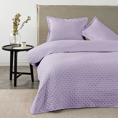 Quilt American Family 2 Plazas Dots Malva