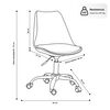 Silla de Escritorio Arthome Shanghai Gris
