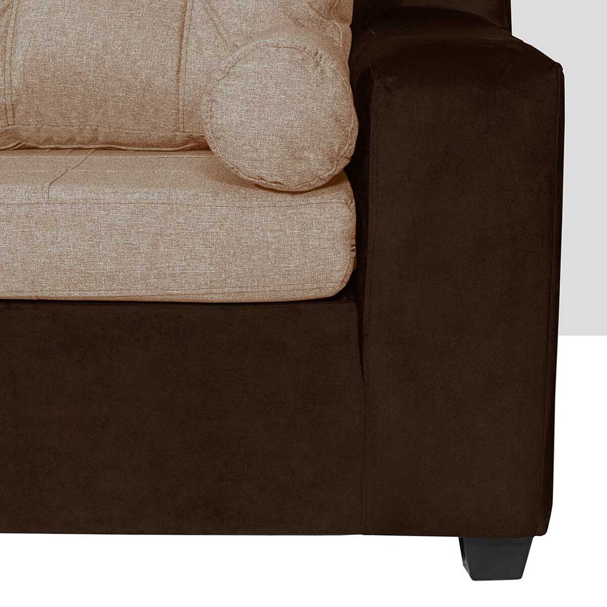 Sofá Seccional Diseño A&M Home Maritza Derecho 4 Cuerpos Beige