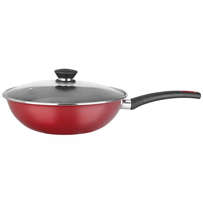Wok Acero Vitrificado Magefesa Coral 30 cm