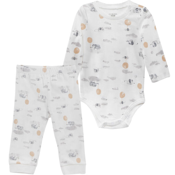 Conjunto Body+Pantalón de Algodón Chess Baby