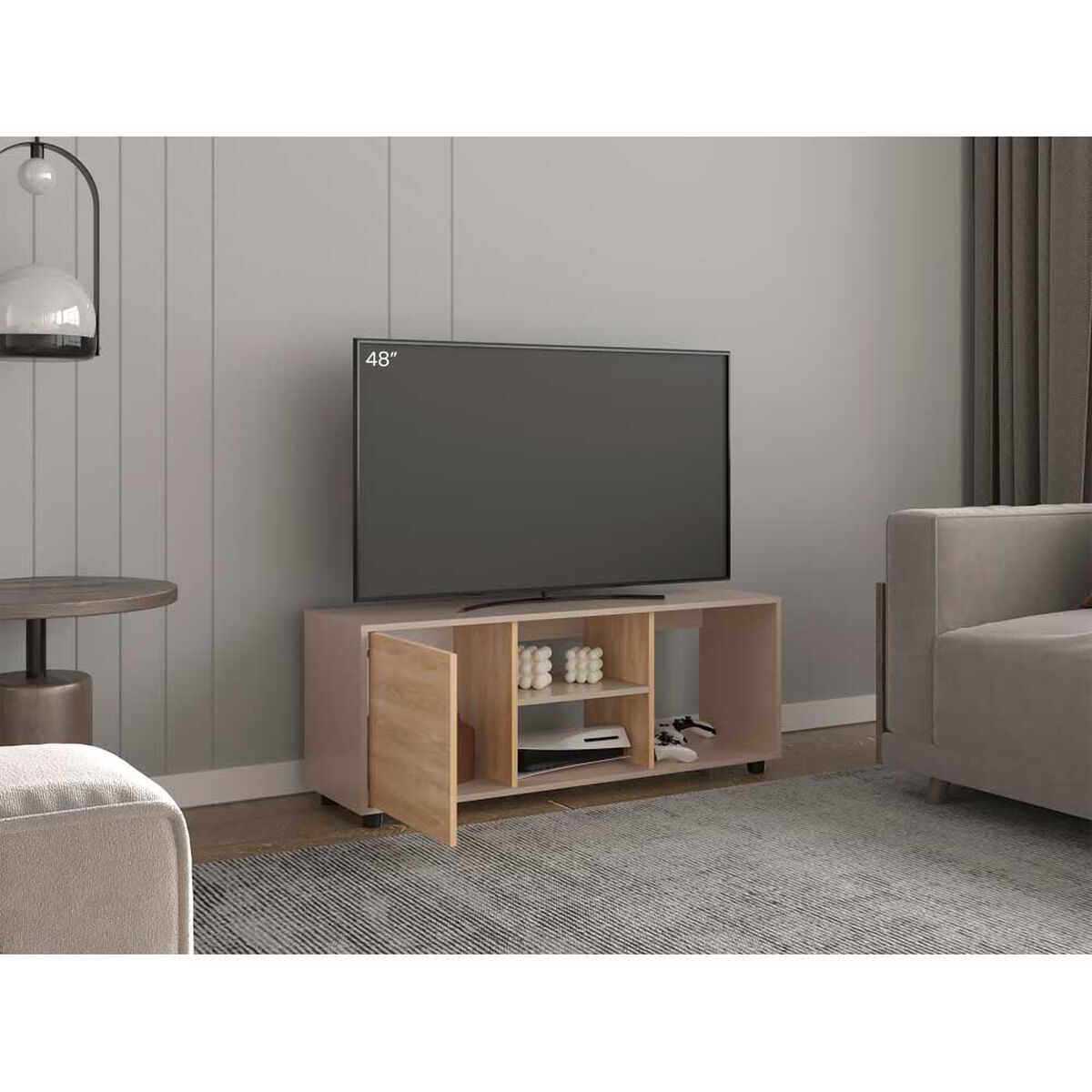 RACK TV 50" ADEL 120,3X34,9X46,7 CAPRI Y FRESNO