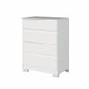 Cómoda Vekkahome Maia 4 Cajones Blanco