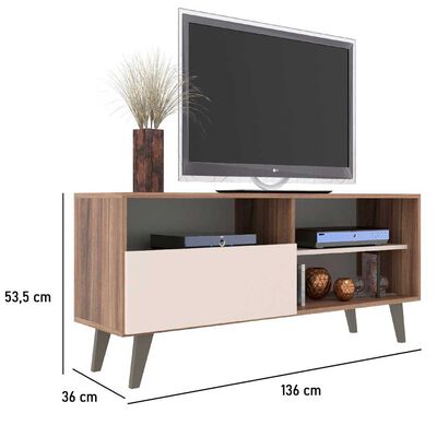 Imagen 2 del producto Rack TV Altavision Detroit Caf Hasta 55"" Café blanco