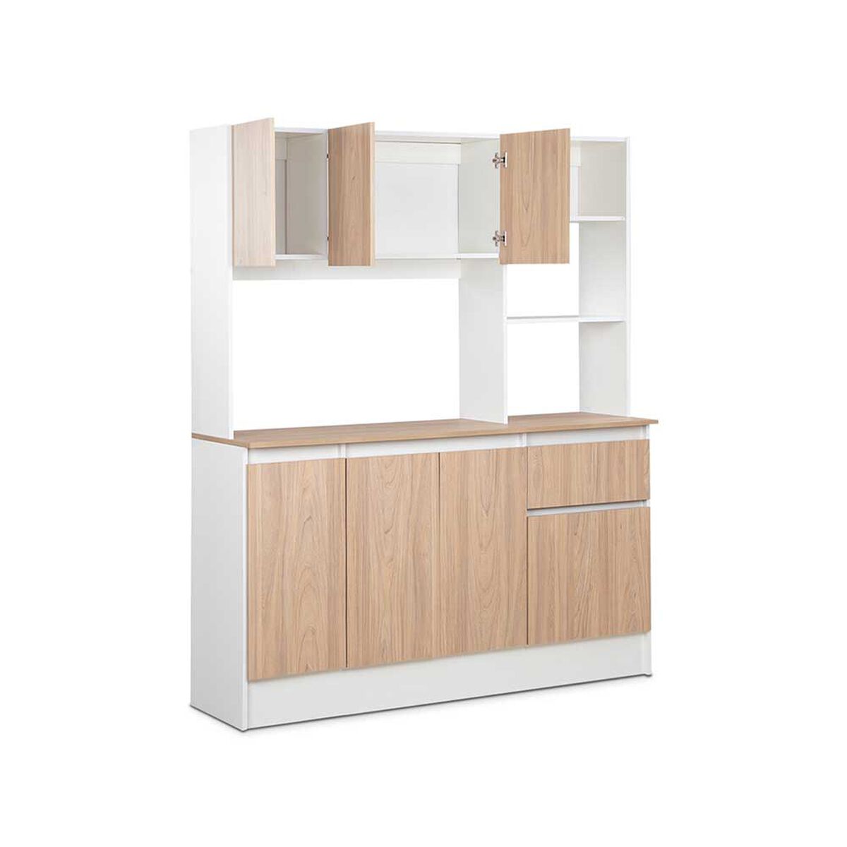 Mueble de Cocina CIC Niza 1 Cajón 7 Puertas Blanco Alpino
