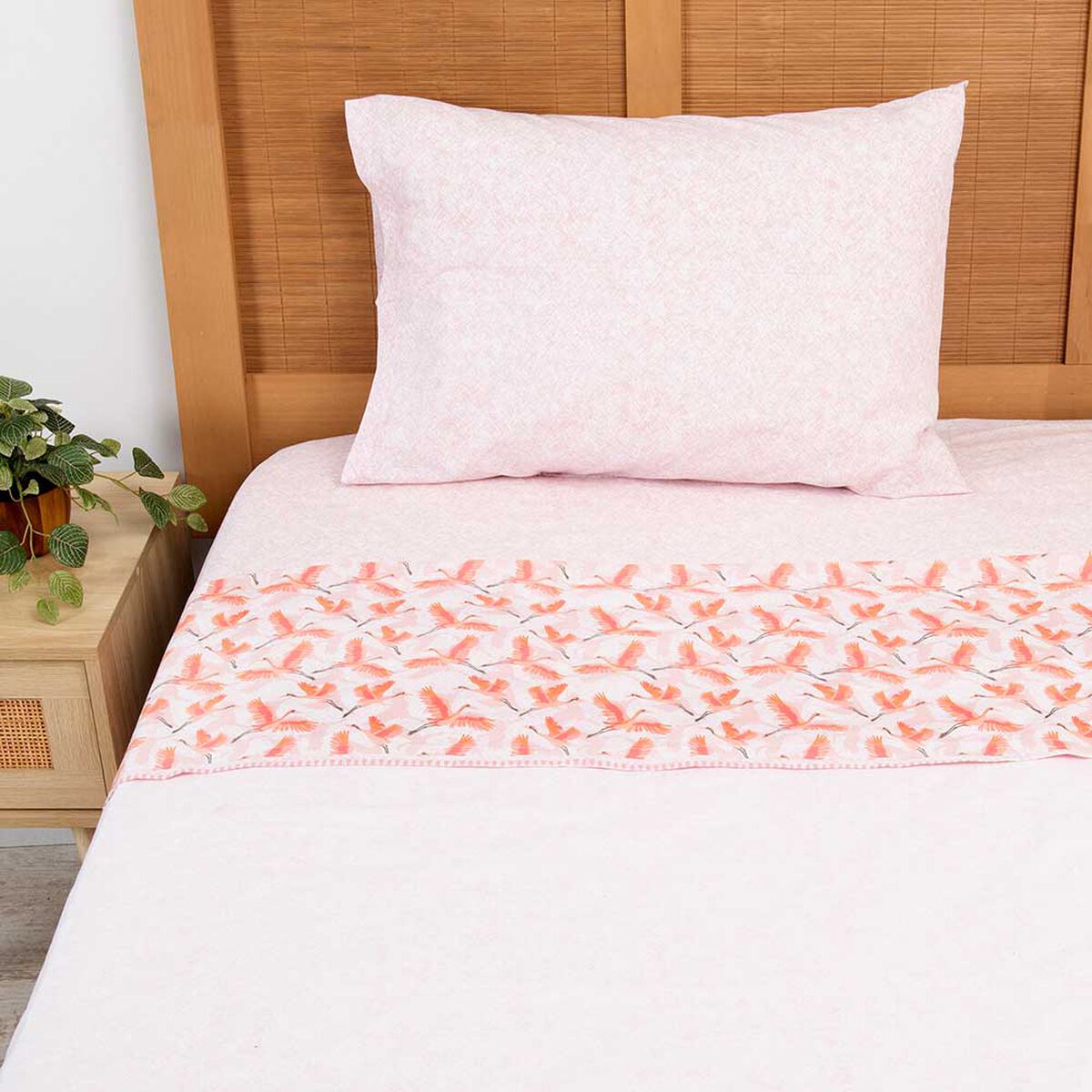 Juego de S&aacute;banas Mashini 180 Hilos 1,5 Plazas Estampado Multicolor