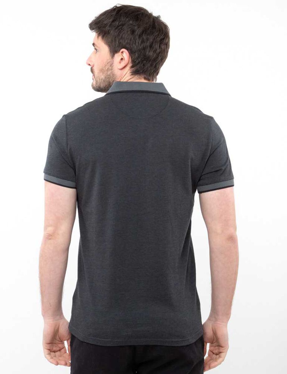 Polera Piqué Algodón Slim Manga Corta Hombre Zibel