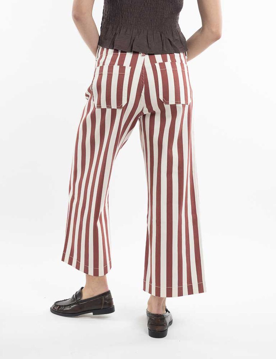 Pantal&oacute;n Rayas Culotte Mujer Zibel