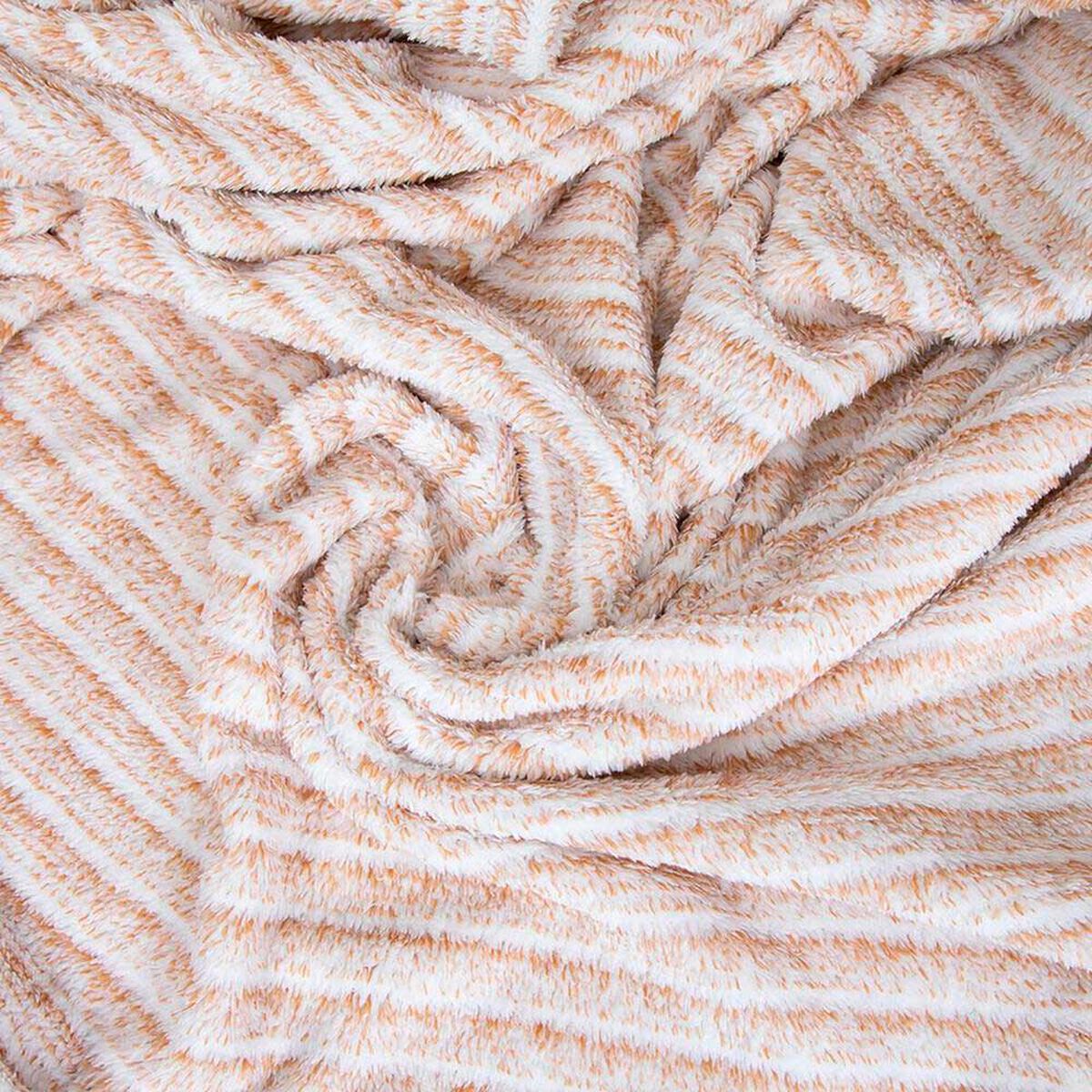 Manta de Poli&eacute;ster Doral 127 x 152 cm Two tones Beige