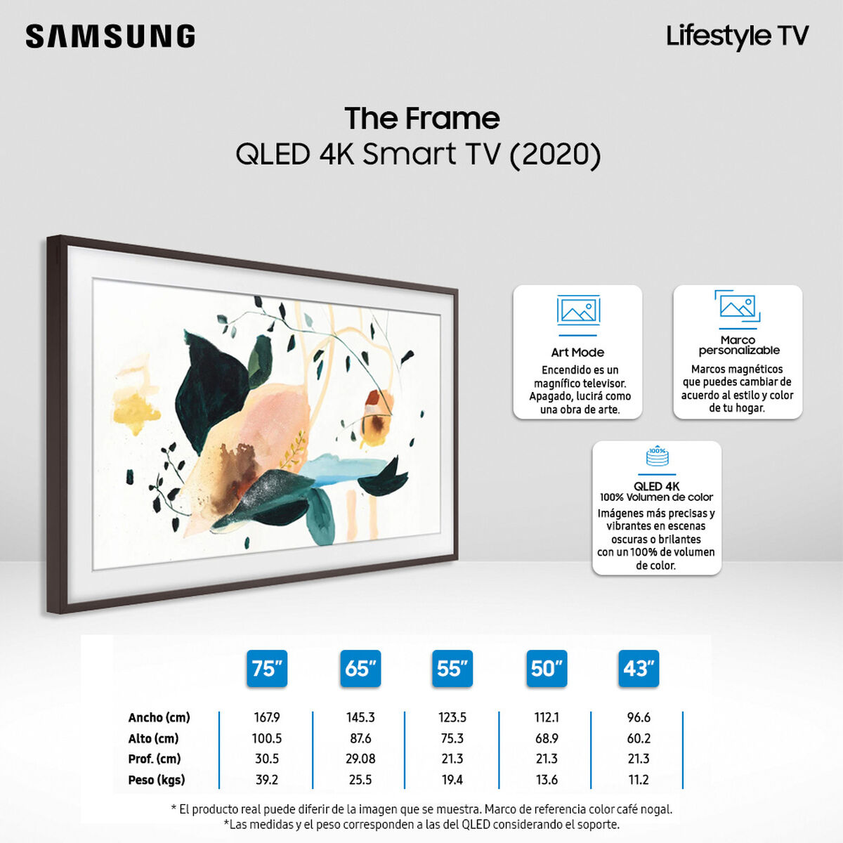 QLED 50" Samsung The Frame Smart TV 4K UHD