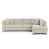 Sofá Seccional Derecho Rosen Carter 3-1 Cuerpos Beige