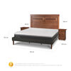 Cama Europea CIC King Ortopedic Advance + Respaldo Milan + 2 Veladores