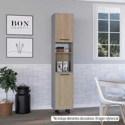 Alacena TuHome Hasselt 3 Puertas Gris Rovere