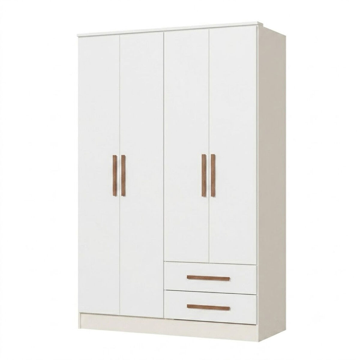 Closet Vekkahome Americano 4 Puertas 2 Cajones Blanco