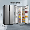 Refrigerador Side by Side Midea MDRS619FGE46 432 lts