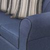Sofá Innovamuebles Ducal Tela 3 Cuerpos Azul