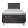 Box Spring CIC 1,5 Plazas Ortopedic Advance + Respaldo Eufrates