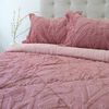 Cubrecama Doral 2 Plazas Jacquard Liso Rosa Viejo
